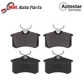 AutoStar Germany Rear Brake Pad Set JZW698451 VW Golf EOS Polo Scirocco