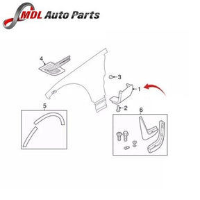Land Rover Genuine Front Right Lower Fender Molding - LR064265