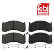 Febi 16546 Brake Pad Set Rear Axle Front Axle With Fastening Material Premium