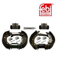 Febi 38767 Brake Shoe Set Rear High Performance Fits Fiat Punto 2003 - 2012