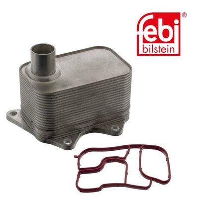 Febi 100856 Oil Cooler Aluminium Premium High Quality Fits Audi A5 2013 - 2014