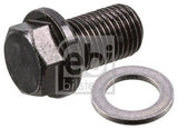 Febi 194281 Oil Drain Plug Male Hex With Seal Ring For Fiat Fullback 2016 - 2025