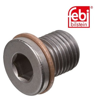 Febi 104466 Oil Drain Plug Steel Zinc-Coated Fits VW New Beetle 1999 - 2010