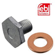 Febi 38218 Oil Drain Plug Male Hex Premium Fits Peugeot 308 SW 2014 - 2021