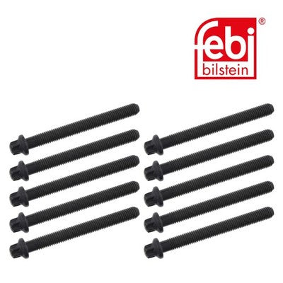 Febi 04082 Cylinder Head Bolt Set Male Torx Premium Fits BMW Z3 1998 - 2003
