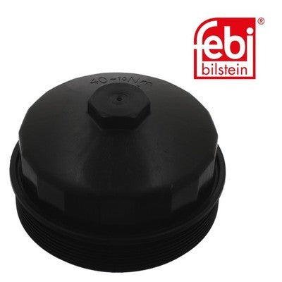 Febi 38146 Oil Filter Housing Cap Rear High Performance Fits Volvo XC70 2013-16