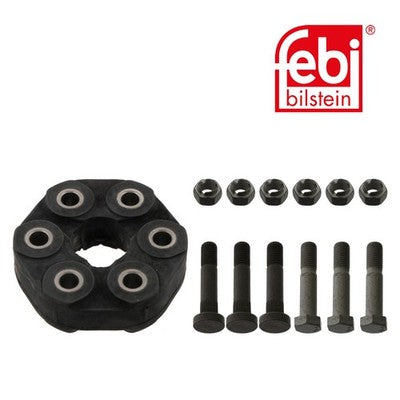 Febi 43487 Flexible Coupling Kit Steel Elastomer Fits BMW 3 Series 1997 - 1999