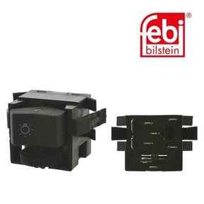 Febi 14740 Light Switch Plastic Black Premium Fits VW Transporter 1982 - 1992