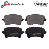 AutoStar Germany Rear Brake Pads Set 8K0698451 for Audi A4 B8 2.0D