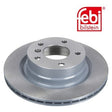Febi 24471 Brake Disc Rear High Performance Fits BMW 2 Series 2014 - 2015