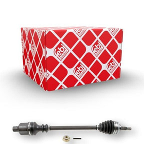 Febi 184837 Drive Shaft With Nut Front Axle Right Fits Renault Clio 2001 - 2016