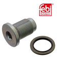 Febi 37942 Oil Drain Plug Female Hex Zinc-Coated Fits Alfa Romeo 166 1998 - 2000