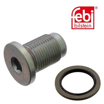 Febi 37942 Oil Drain Plug Female Hex Zinc-Coated Fits Alfa Romeo 166 1998 - 2000