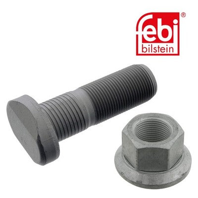 Febi 49024 Wheel Stud With Nut Spiral Bolt Zink Flake Coated Surface Premium