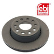 Febi 43932 Brake Disc Rear Axle High Performance Fits Audi V8 1988 - 1994