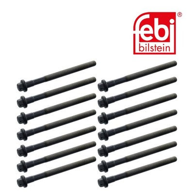 Febi 15744 Cylinder Head Bolt Set Standard Durable Fits Volvo S80 1999 - 2006