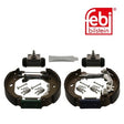 Febi 38744 Brake Shoe Set Rear High Performance Fits Fiat Punto 1999 - 2010