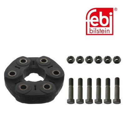 Febi 43470 Flexible Coupling Kit Rear Propshaft Fits BMW 5 Series 1998 - 2003