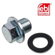 Febi 30264 Oil Drain Plug Steel Male Hex Zinc-Coated Fits Lexus GS 2013 - 2025