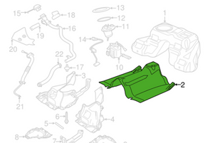 genuine JAGUAR Fuel Tank Shield T2P1013 F TYPE 14-24