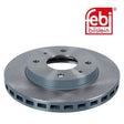Febi 14924 Brake Disc Front High Performance Fits Mitsubishi RVR 1996 - 1999