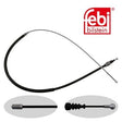 Febi 24412 Premium Brake Cable Left Rear Right Durable Fits Audi A3 2011-2012
