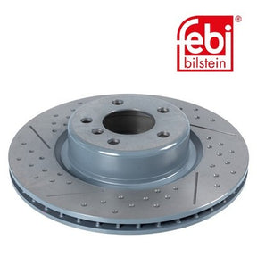 Febi 105722 Brake Disc Rear Axle Premium Fits BMW 2 Series 2014 - 2015