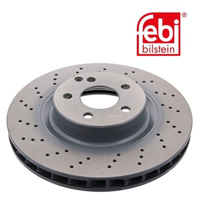 Febi 37725 Brake Disc Front Premium Fits Mercedes-Benz E-Class 2003 - 2009