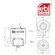 Febi 101266 Air Spring Rear Premium Fits Mercedes-Benz Vario 1996 - 2010