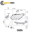 Land Rover Genuine Headlamp Mounting Bracket LR187208 for Range Rover Sport 2023