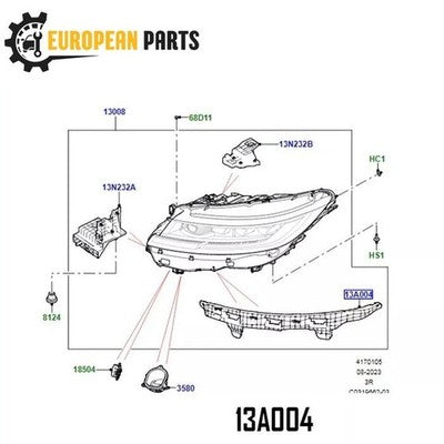 Land Rover Genuine Headlamp Mounting Bracket LR187208 for Range Rover Sport 2023