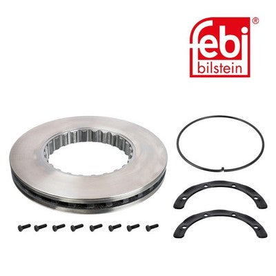 Febi 104674 Brake Disc Rear Axle Front Axle With Bolts And Screws Premium