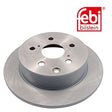 Febi 108470 Brake Disc Rear High Performance Fits Toyota Avensis 2005 - 2008