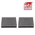 Febi 36493 Cabin Filter Set High Performance Fits Alfa Romeo GT 2006 - 2010