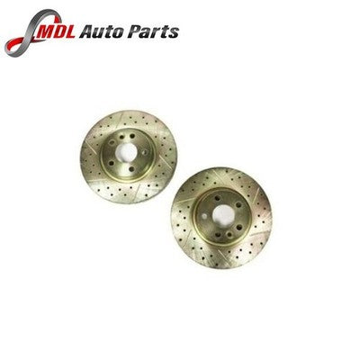 Terrafirma Front Brake Discs 2x LR007055 Freelander 2 Range Rover Evoque