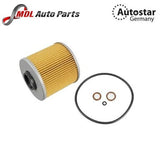 Autostar Germany Oil Filter 11421709865 Fits BMW 3 Series 5 Series X3 X5 E90 E60