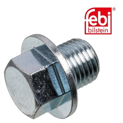 Febi 48878 Oil Drain Plug Steel Zinc-Coated Silver Fits Nissan Pickup 1998 - 01