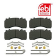 Febi 16610 Brake Pad Set Rear Axle Front Axle With Fastening Material Premium