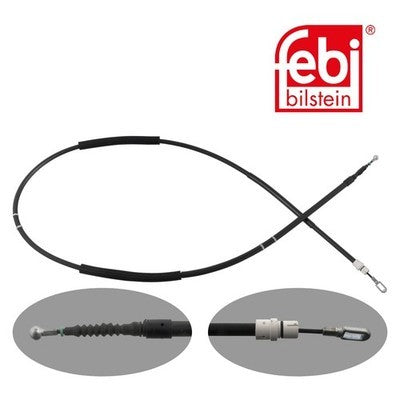 Febi 100563 Brake Cable Rear Right High Performance Fits Audi A4 2002-2005