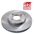 Febi 108407 Brake Disc Front High Performance Fits Nissan Note 2013 - 2016