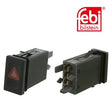 Febi 24742 Hazard Warning Flasher Black Premium Fits VW Passat 1998 - 2000