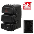Febi 44395 Switch Unit Plastic Black Premium Fits VW Up! 2013 - 2019