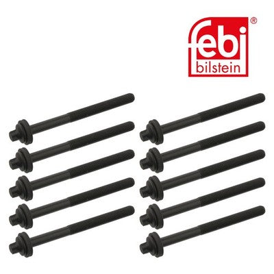 Febi 12032 Cylinder Head Bolt Set Standard Durable For Hyundai Coupe 1998 - 2002