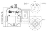 Febi 185229 Air Spring Rear Axle Premium Quality Standard High Efficiency