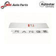 AutoStar Germany Gloss Black 'RANGE' Hood Badge LR066749 for Land Rover