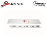 AutoStar Germany Gloss Black 'RANGE' Hood Badge LR066749 for Land Rover