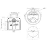 Febi 183757 Air Spring Front Axle Premium Quality Standard High Efficiency