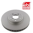 Febi 36394 Brake Disc Front Axle High Performance Fits BMW X6 2014 - 2019