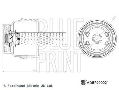 Blueprint ADBP990021 Oil Filter Housing Cap Fits Toyota LandCruiser 200 2025