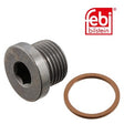 Febi 48895 Oil Drain Plug Female Hex Premium Fits BMW 1 Series 2011 - 2015